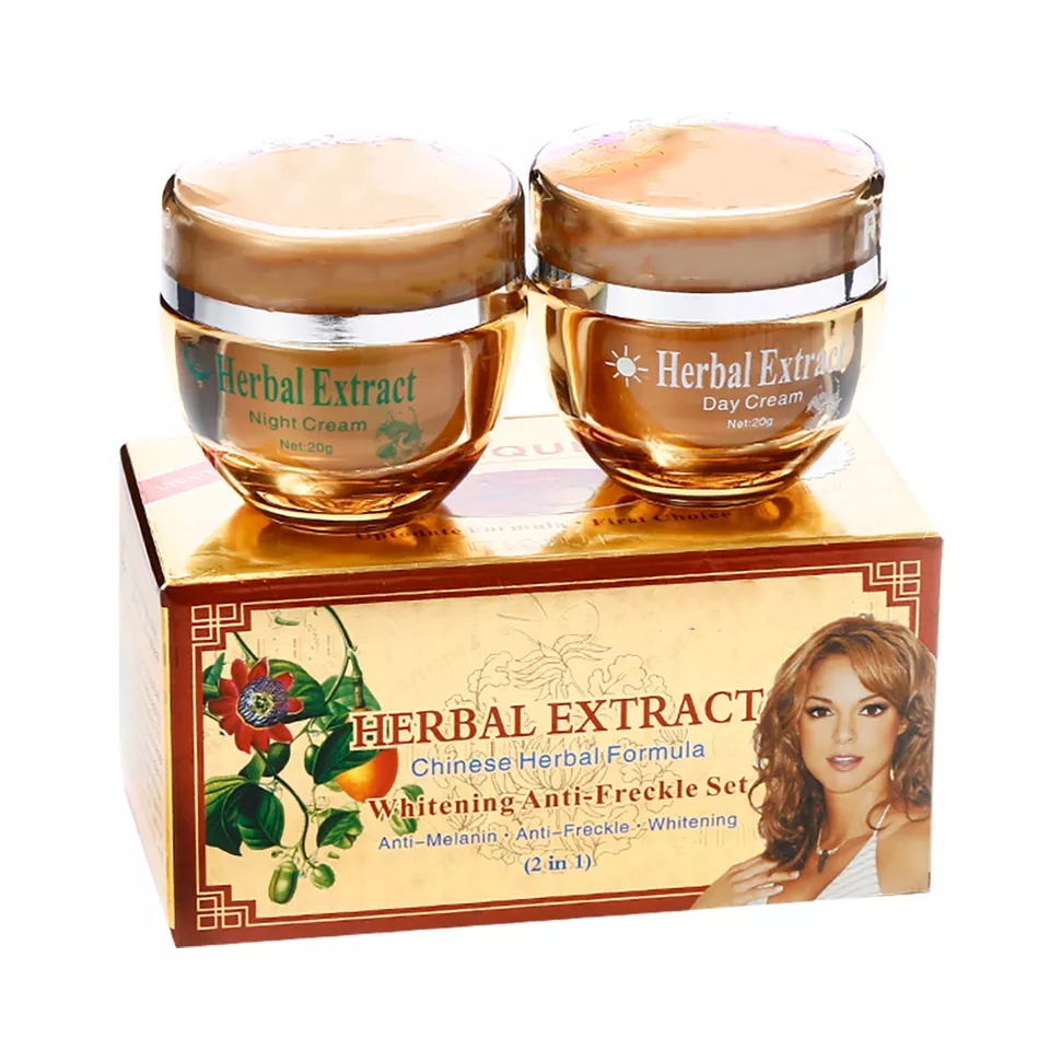 Herbal Extract Whitening Day & Night Cream Set - Image 2